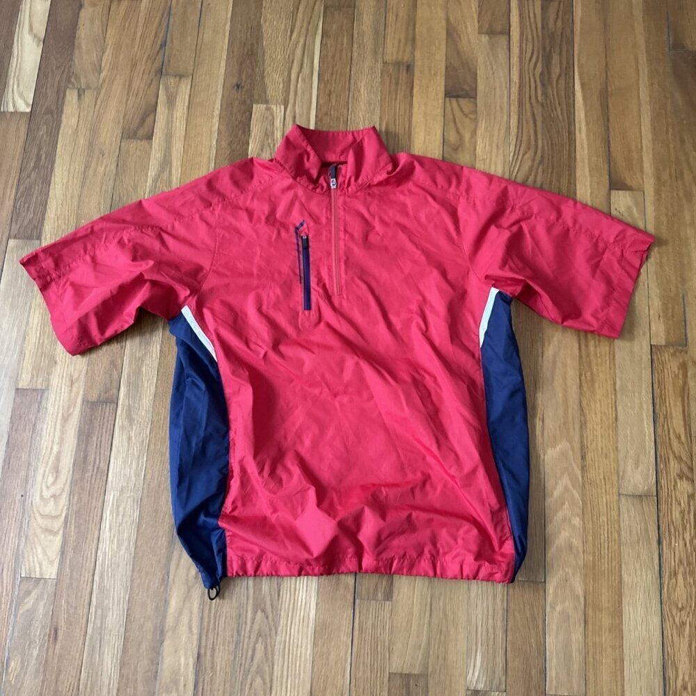 Bobby Jones X-H2O 1/4 Zip Jacket Men's Red Lightweight Size M